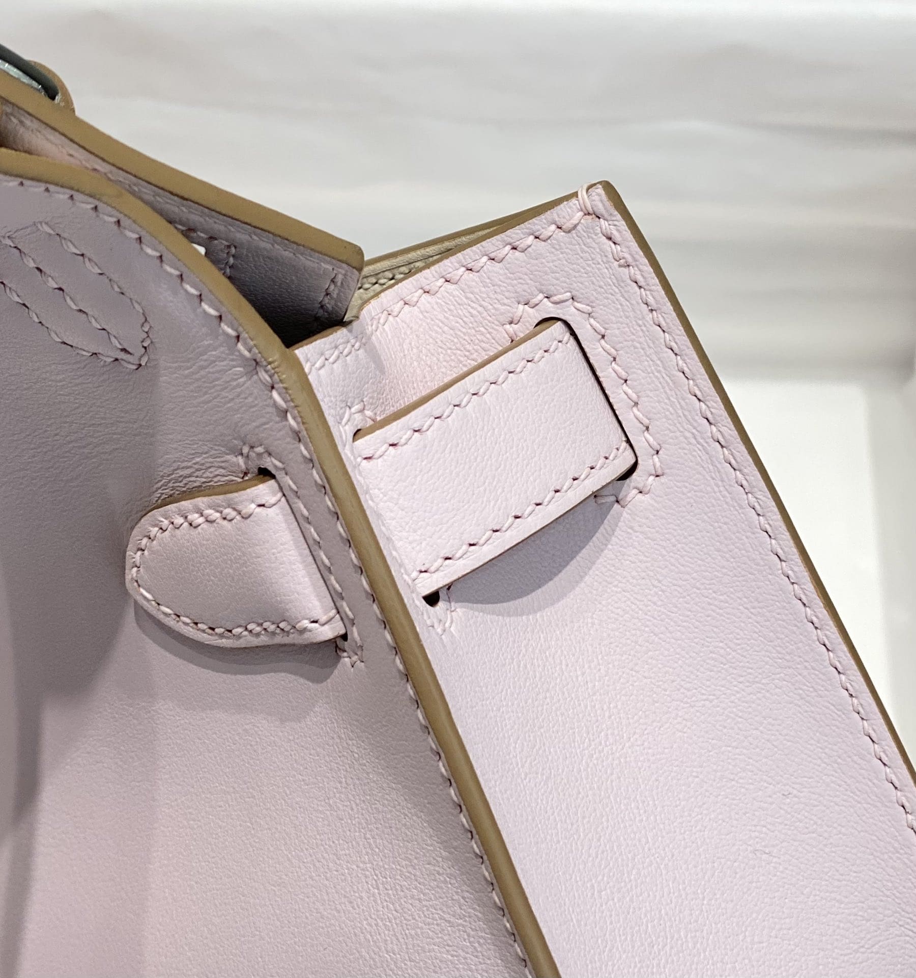 Hermès Jypsière Mini Evercolor Mauve Pâle