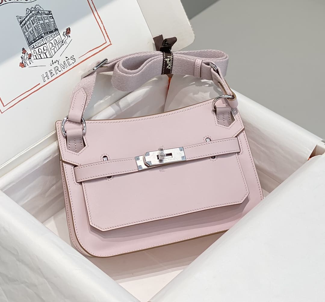 Hermès Jypsière Mini Evercolor Mauve Pâle