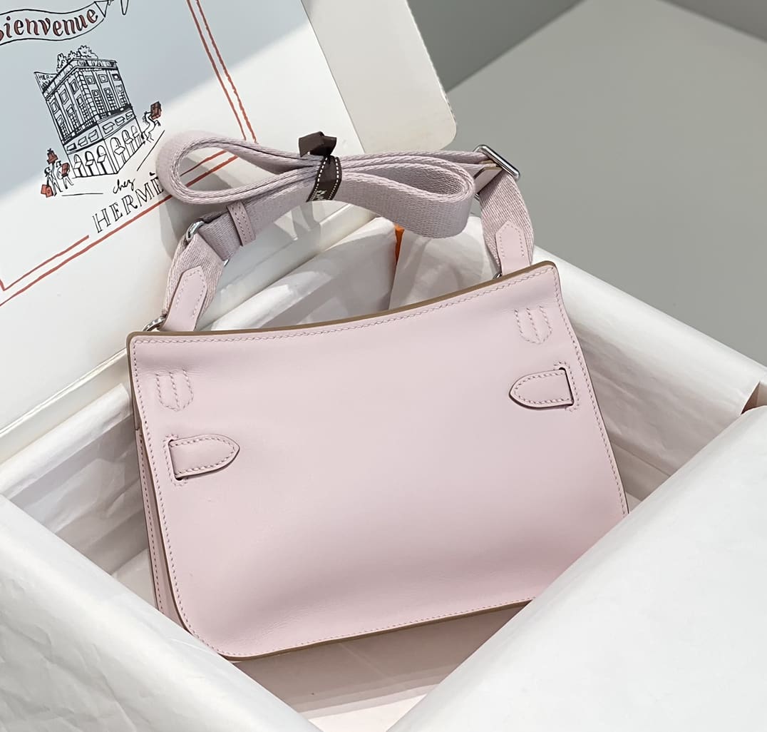 Hermès Jypsière Mini Evercolor Mauve Pâle
