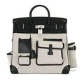 HERMÈS Evercalf Toile Cargo Haut A Courroies Birkin 40 Handbag