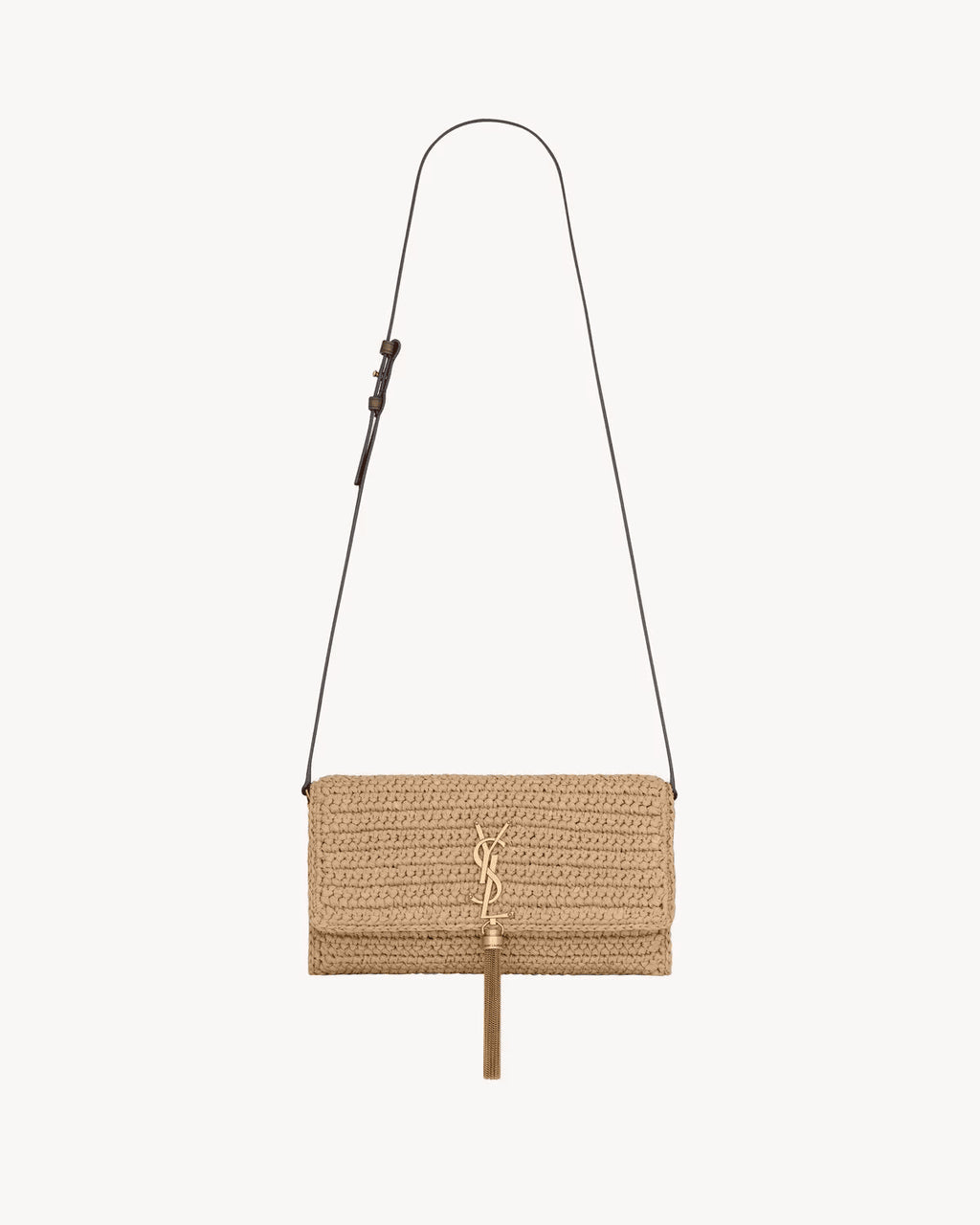 Saint Laurent Kate 99 Tassel In Raffia