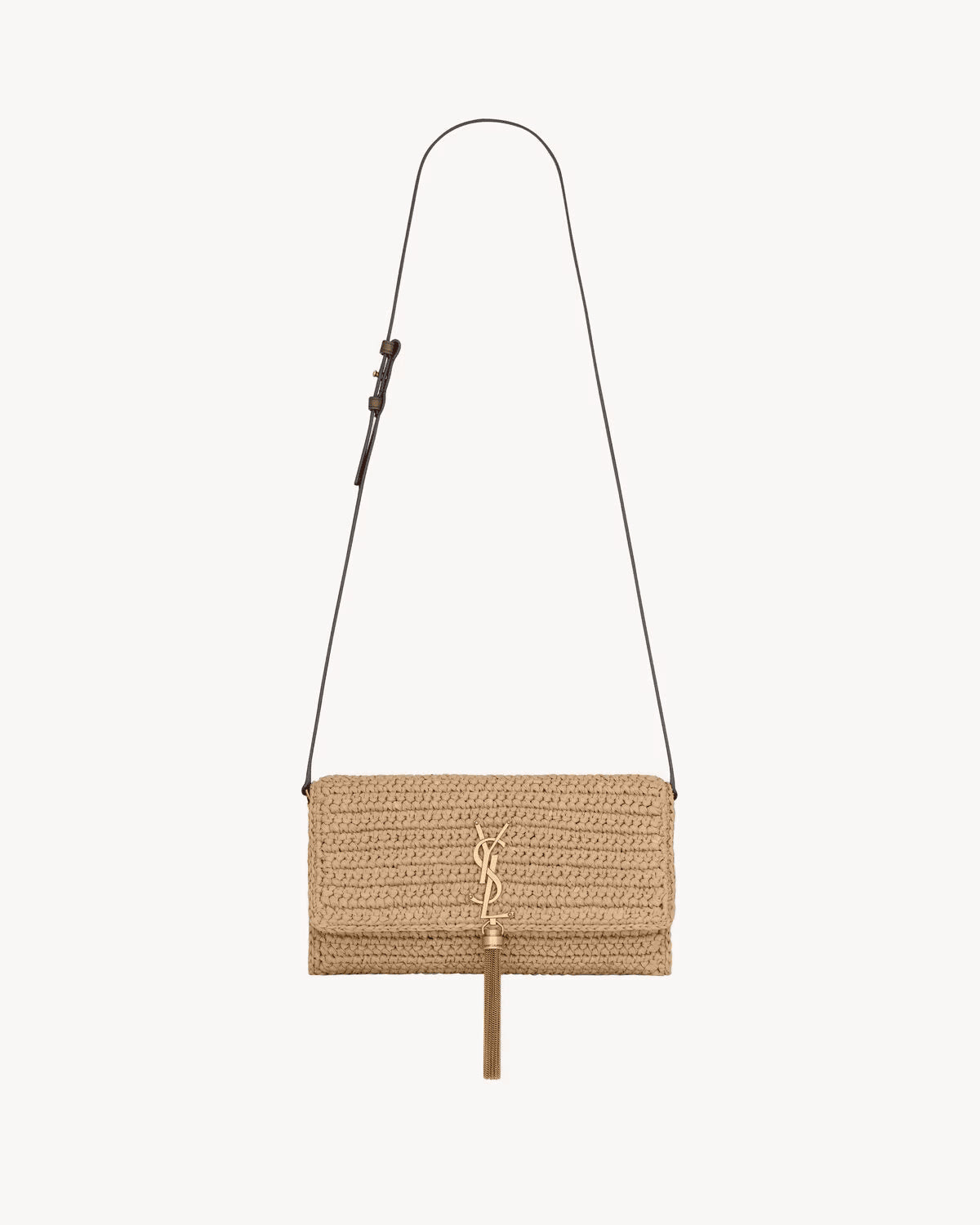 Saint Laurent Kate 99 Tassel In Raffia