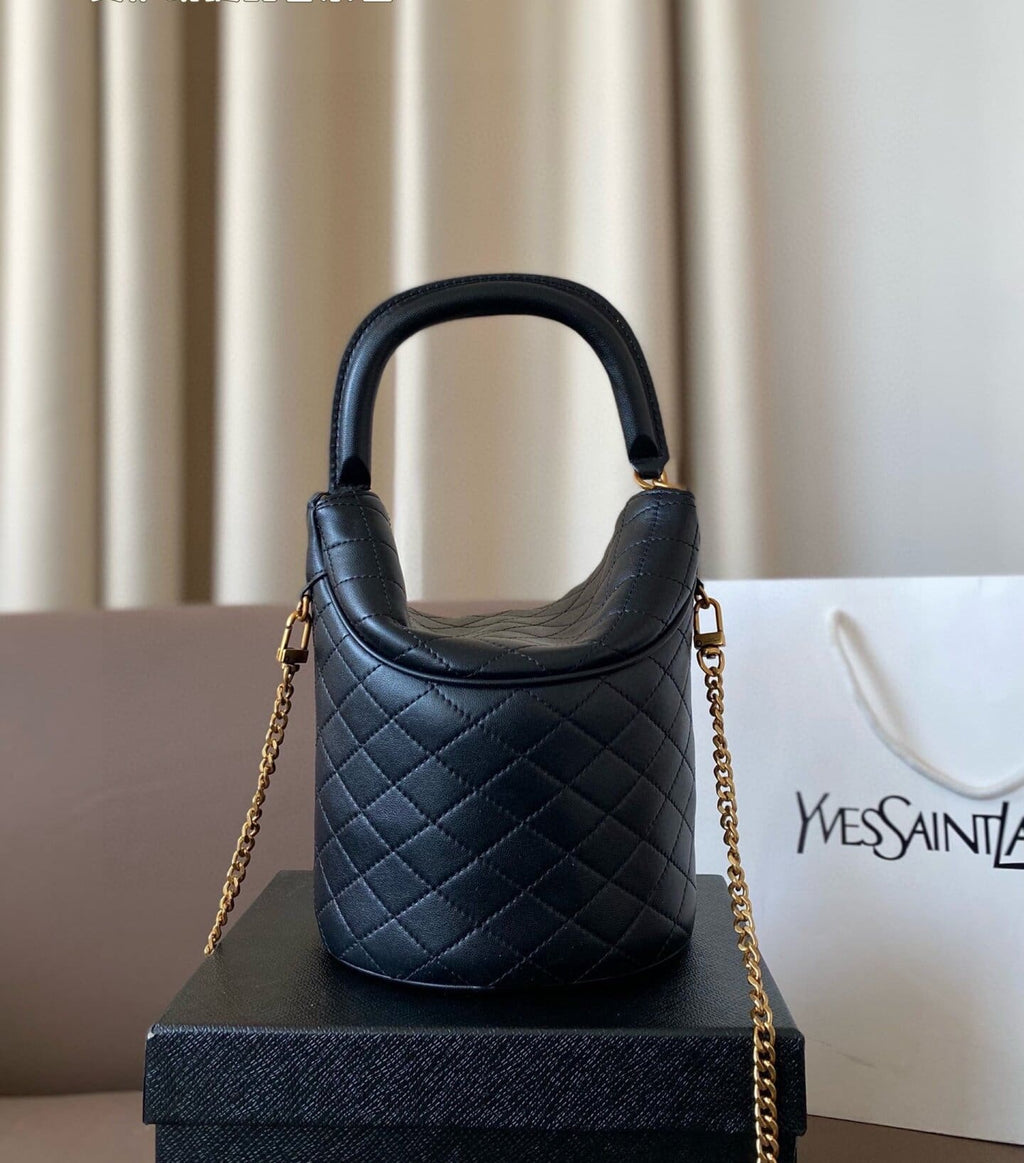 SAINTAURENT GABY BUCKET BAG IN LAMBSKIN