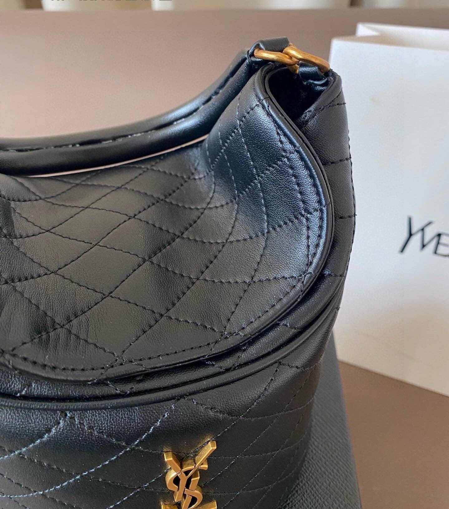 SAINTAURENT GABY BUCKET BAG IN LAMBSKIN