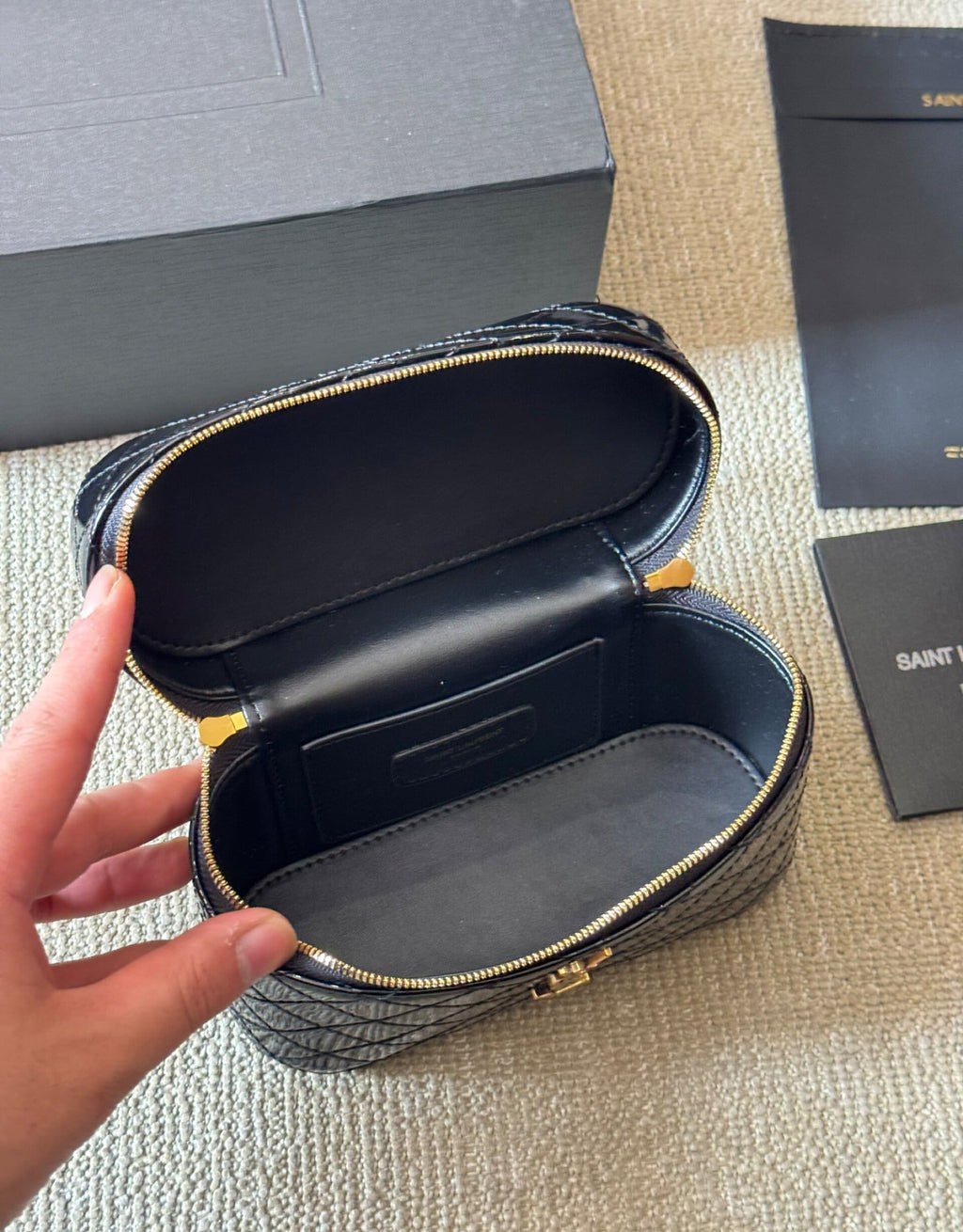 SAINTAURENT GABY VANITY BAG IN LAMBSKIN