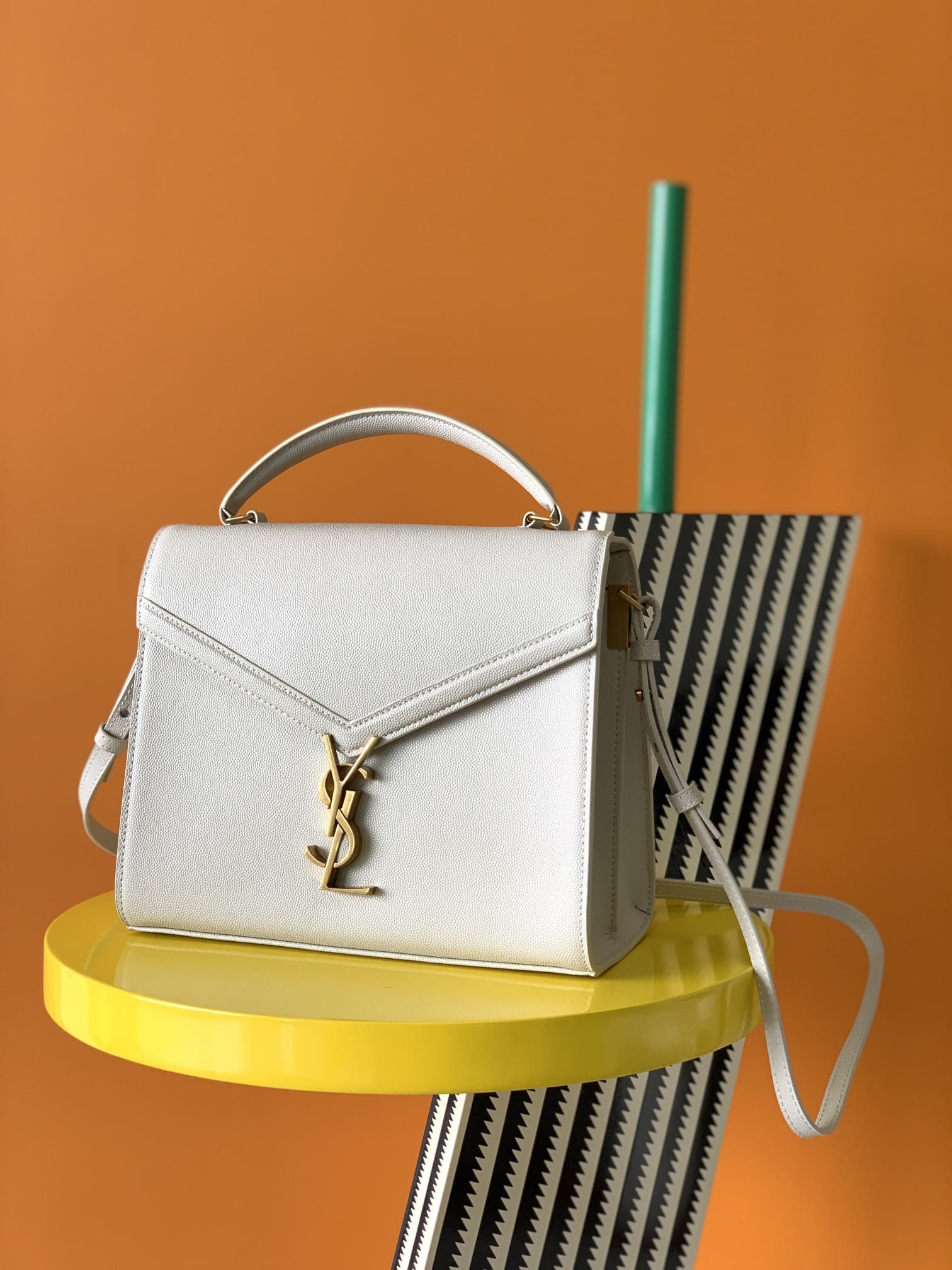 Saint Laurent  Grain de Poudre Mini Classic Monogram Cassandra