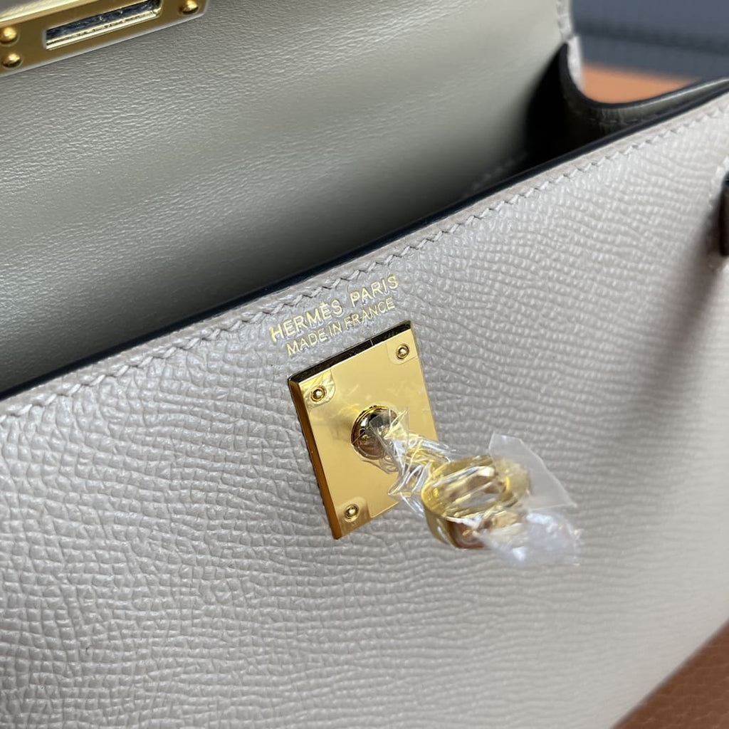 Hermès Kelly Mini Epsom Gold Sellier Gold Hardware