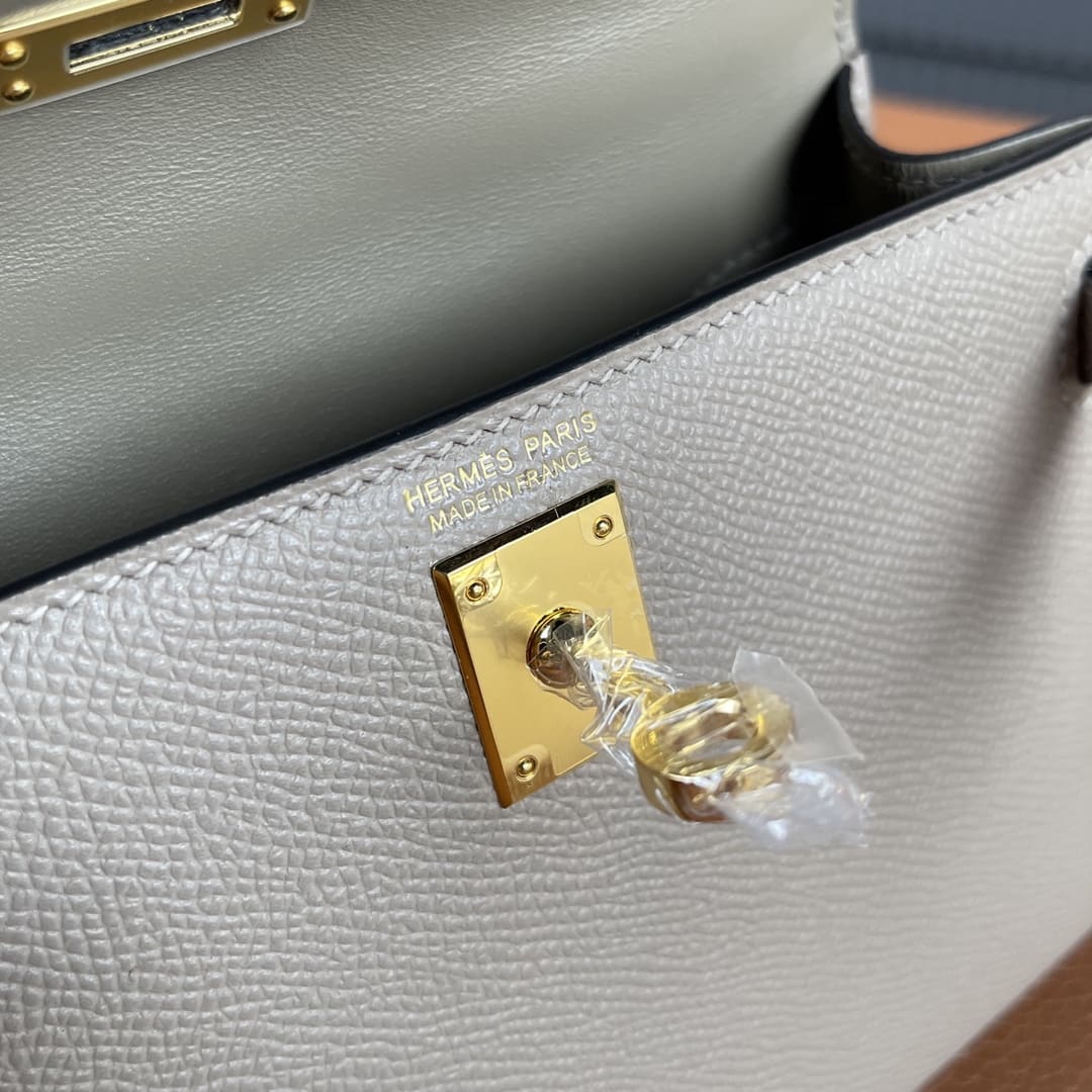 Hermès Kelly Mini Epsom Gold Sellier Gold Hardware