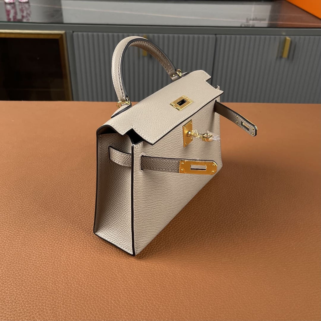 Hermès Kelly Mini Epsom Gold Sellier Gold Hardware