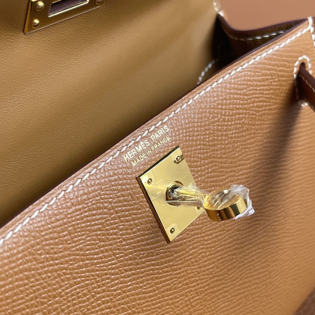 Hermès Kelly Mini Epsom Gold Sellier Gold Hardware