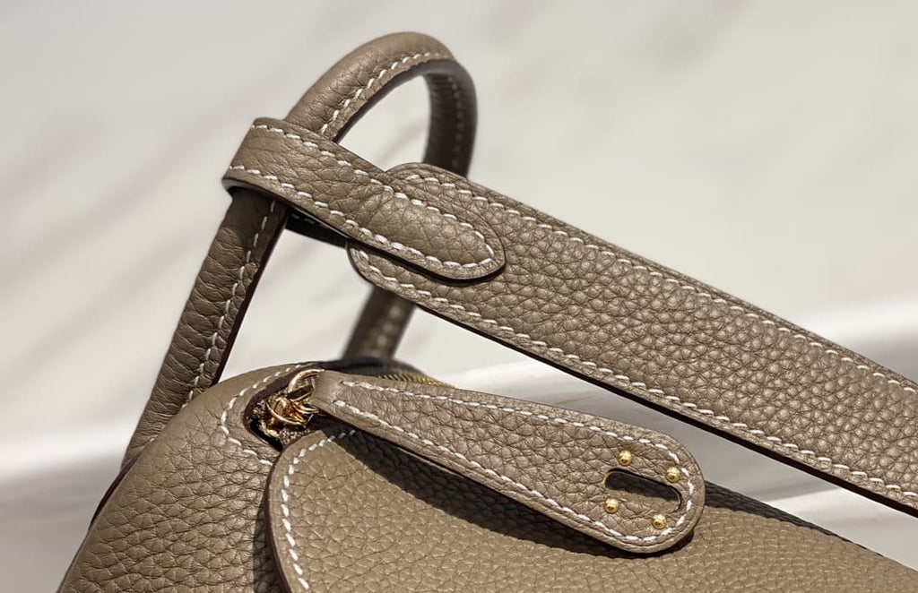 Hermès Mini Lindy Gold Clemence Gold Hardware