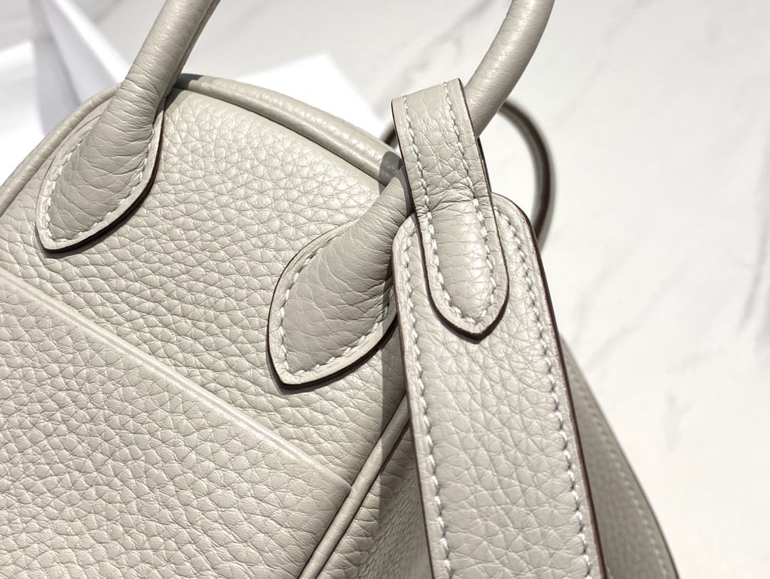 Hermès Mini  Lindy Sauge Gold Clemence Gold Hardware