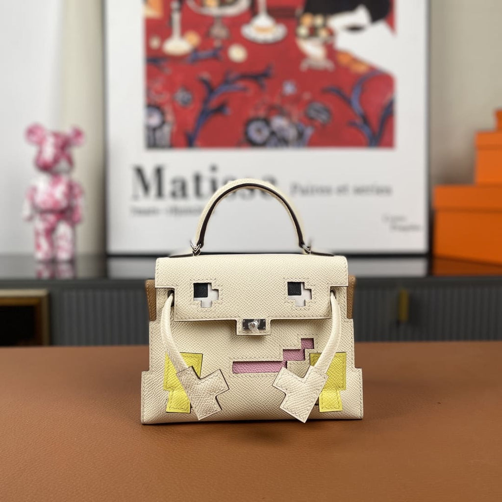 Hermès Kelly Quelle Idolle Creamy white epsom Palladium Hardware
