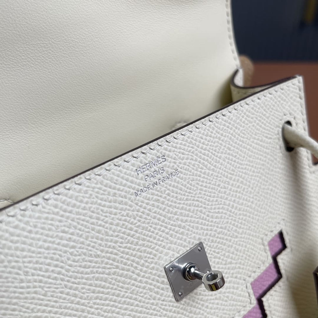 Hermès Kelly Quelle Idolle Creamy white epsom Palladium Hardware