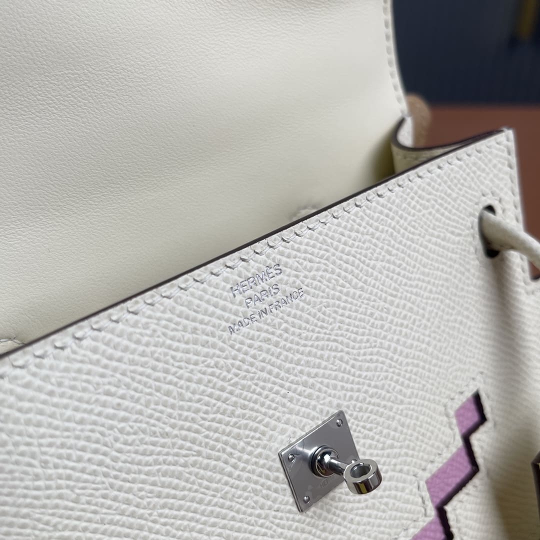 Hermès Kelly Quelle Idolle Creamy white epsom Palladium Hardware
