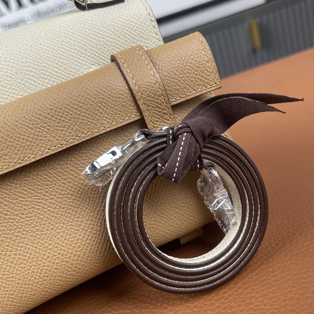 Hermès Kelly Quelle Idolle Creamy white epsom Palladium Hardware