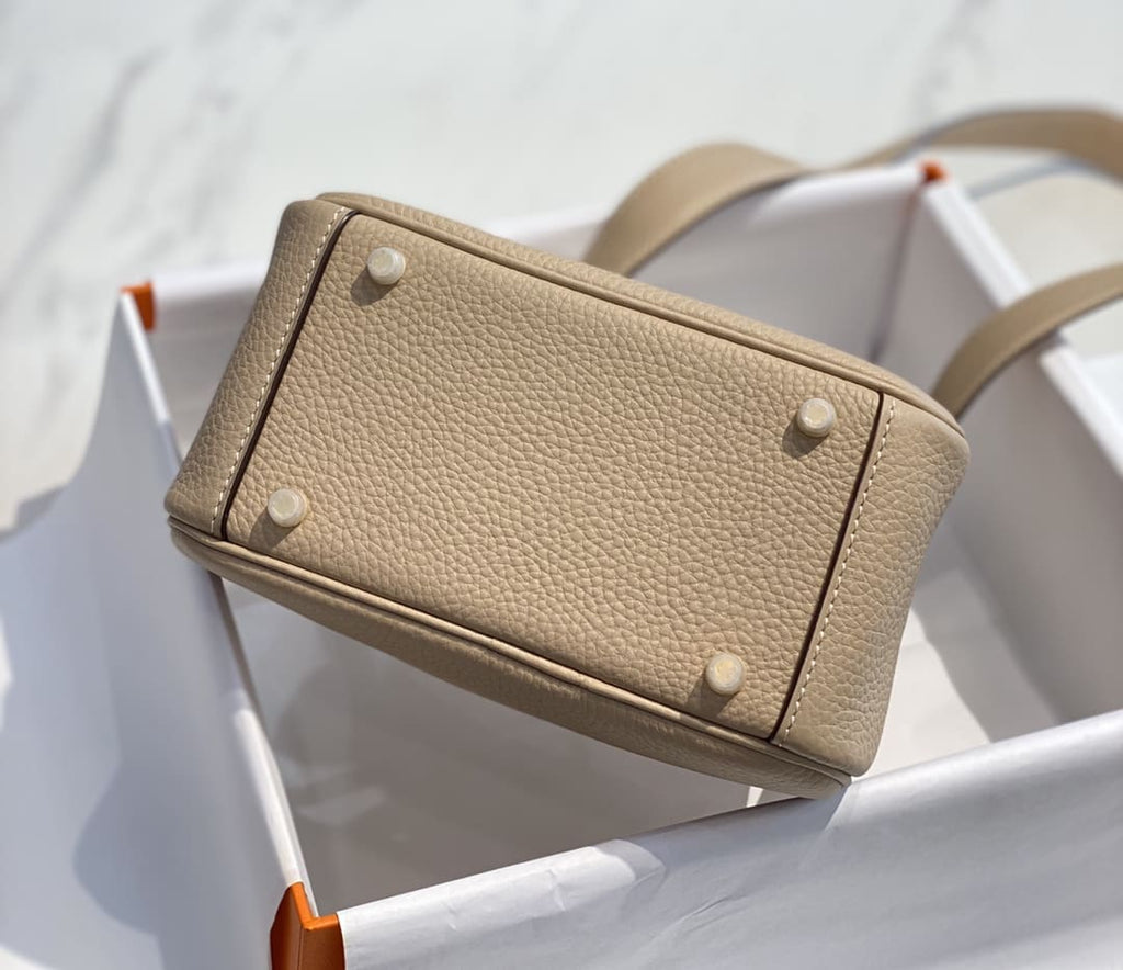 Hermès Mini  Lindy Trench Gold Clemence Gold Hardware