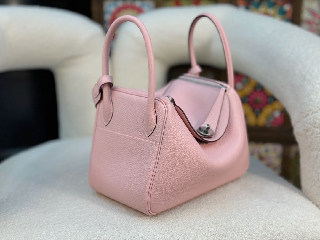 Hermès Lindy 26 Pink Clemence Palladium Hardware