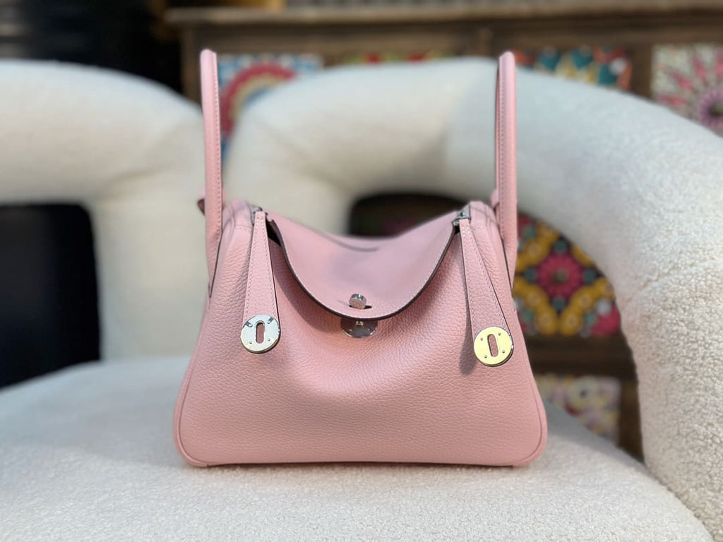 Hermès Lindy 26 Pink Clemence Palladium Hardware