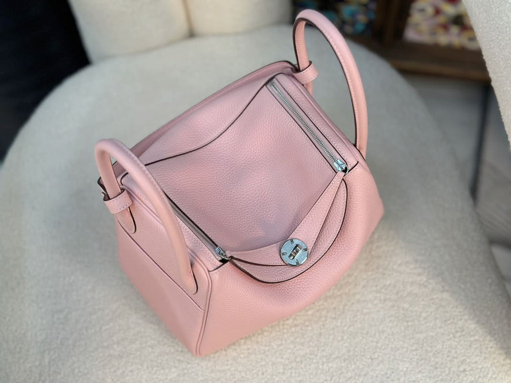 Hermès Lindy 26 Pink Clemence Palladium Hardware