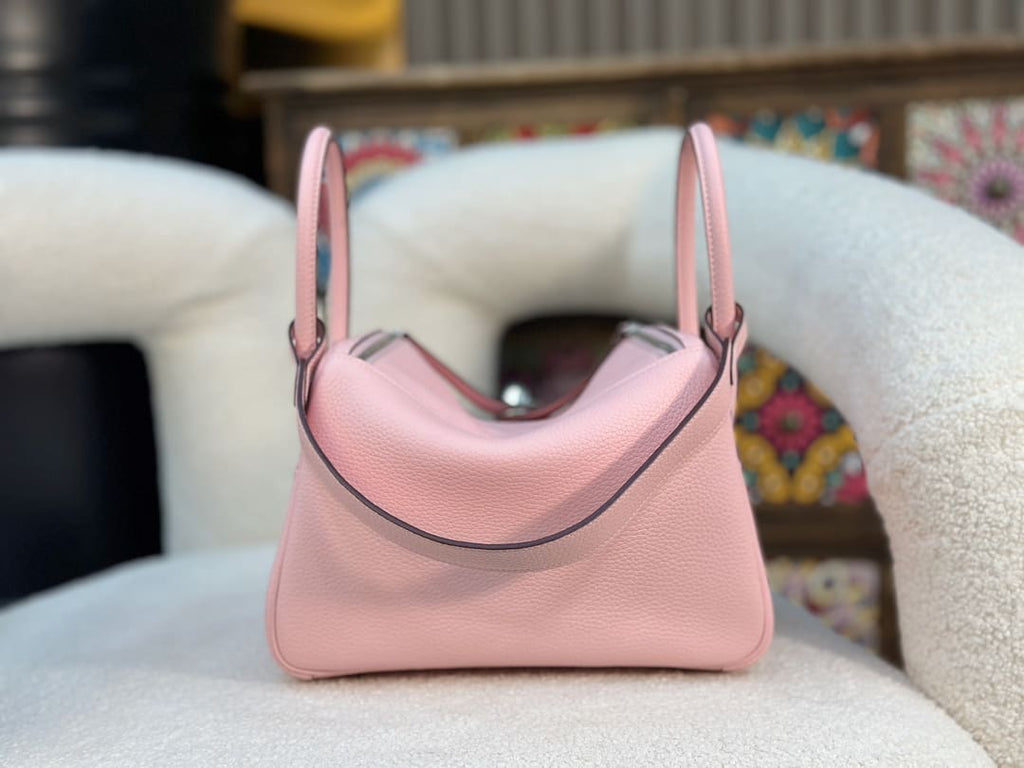 Hermès Lindy 26 Pink Clemence Palladium Hardware