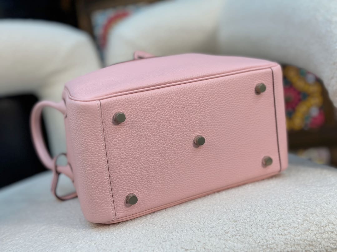 Hermès Lindy 26 Pink Clemence Palladium Hardware