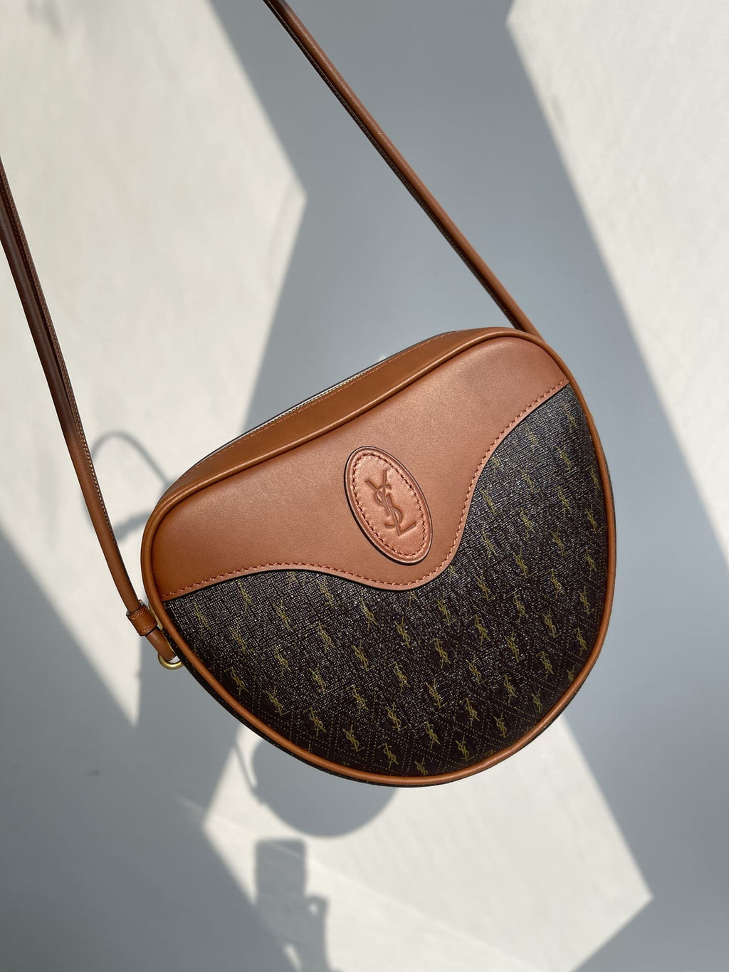 Saint Laurent Canvas Smooth Calfskin The Monogram Heart