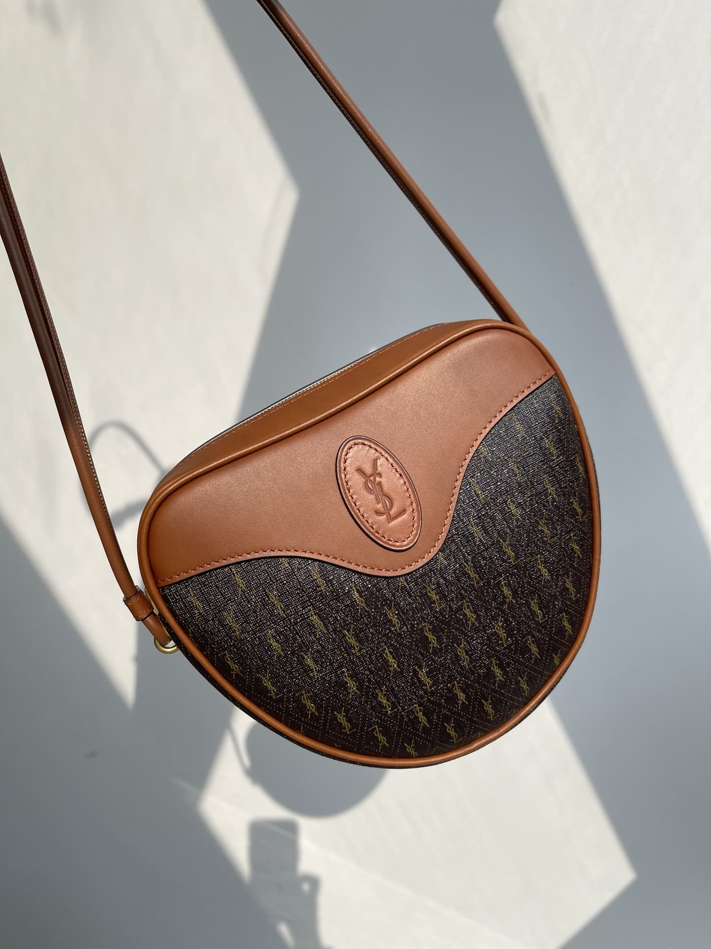 Saint Laurent Canvas Smooth Calfskin The Monogram Heart