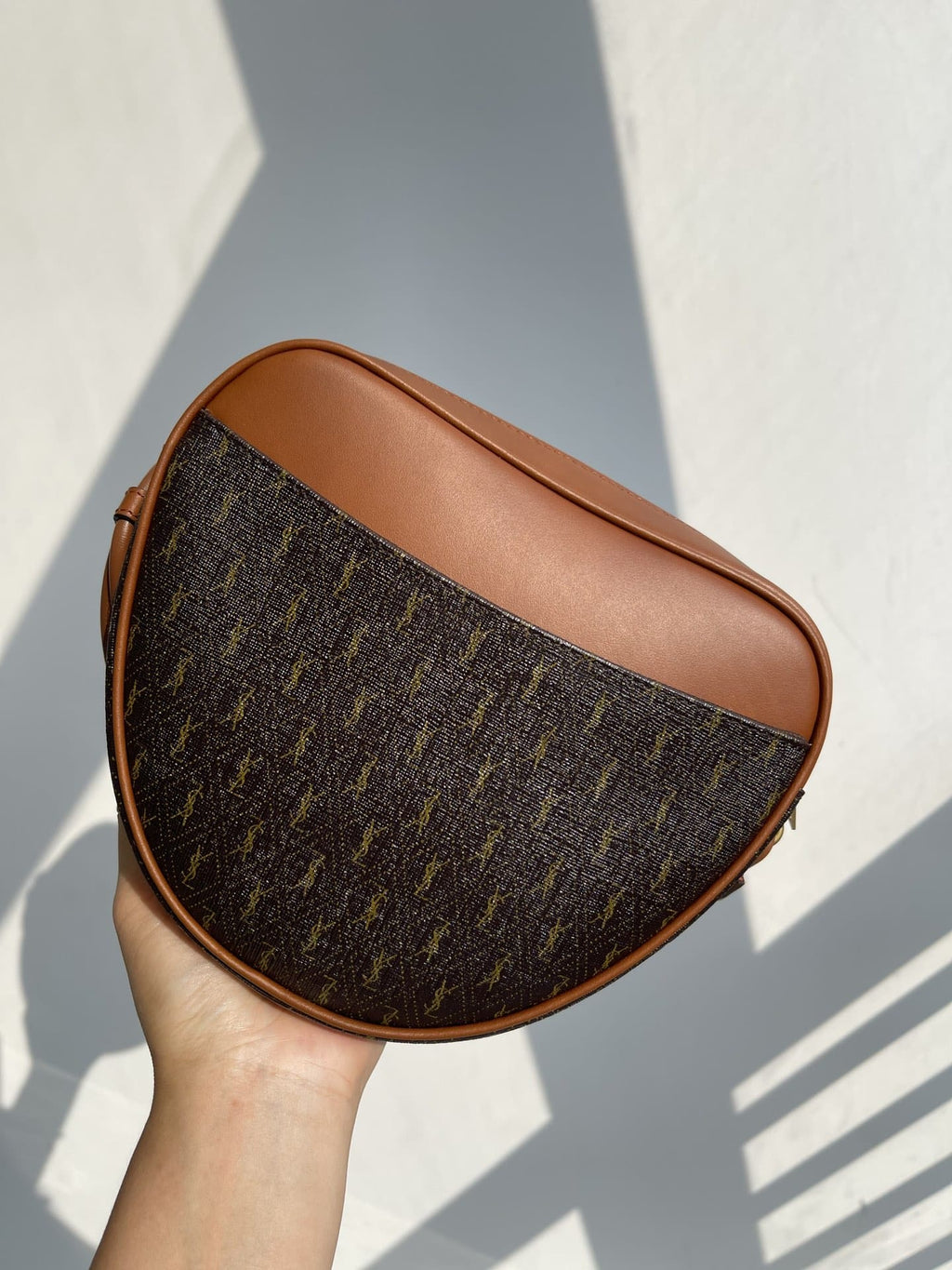 Saint Laurent Canvas Smooth Calfskin The Monogram Heart