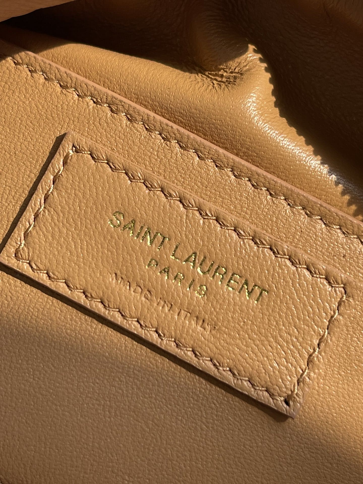 Saint Laurent Linen Calfskin The Heart Monogram