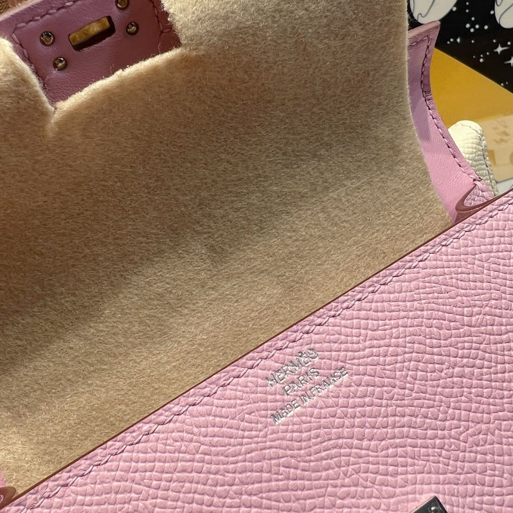Hermès Limited Edition  Chai Epsom Quelle Idole Kelly Doll Picto Palladium Hardware
