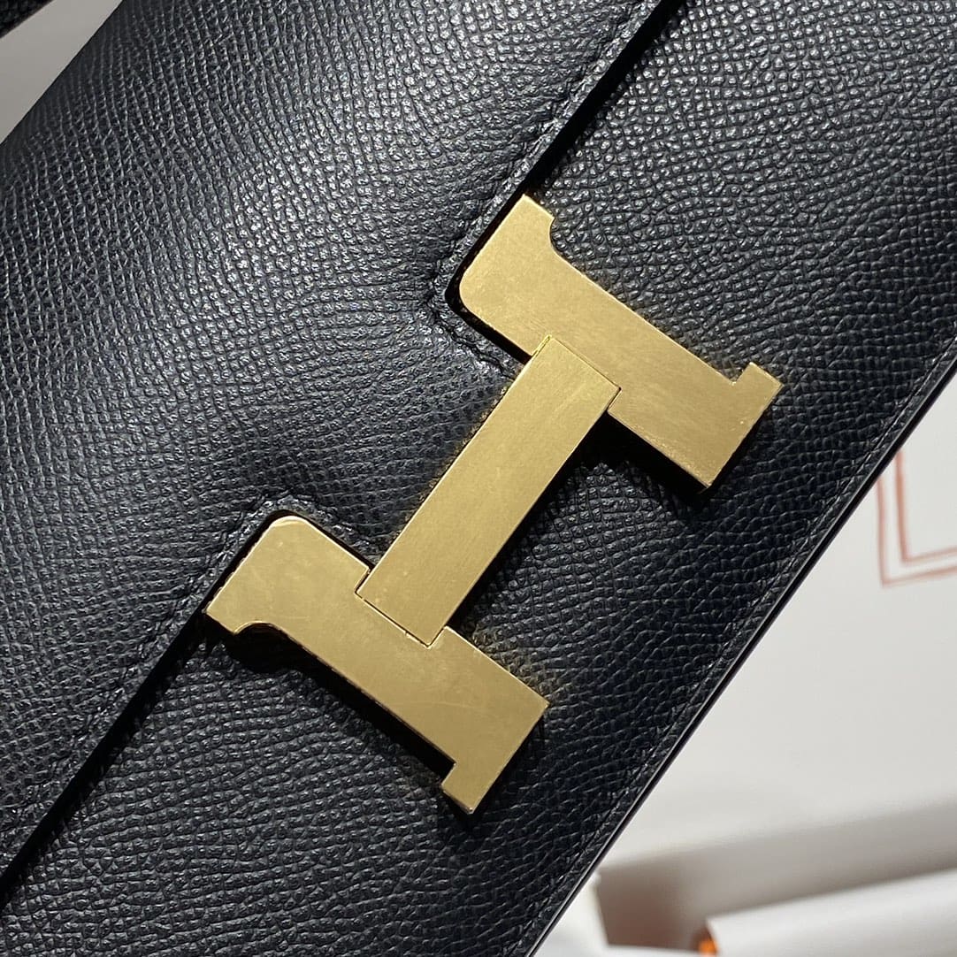 Hermès Black Epsom Constance Elan Gold Hardware