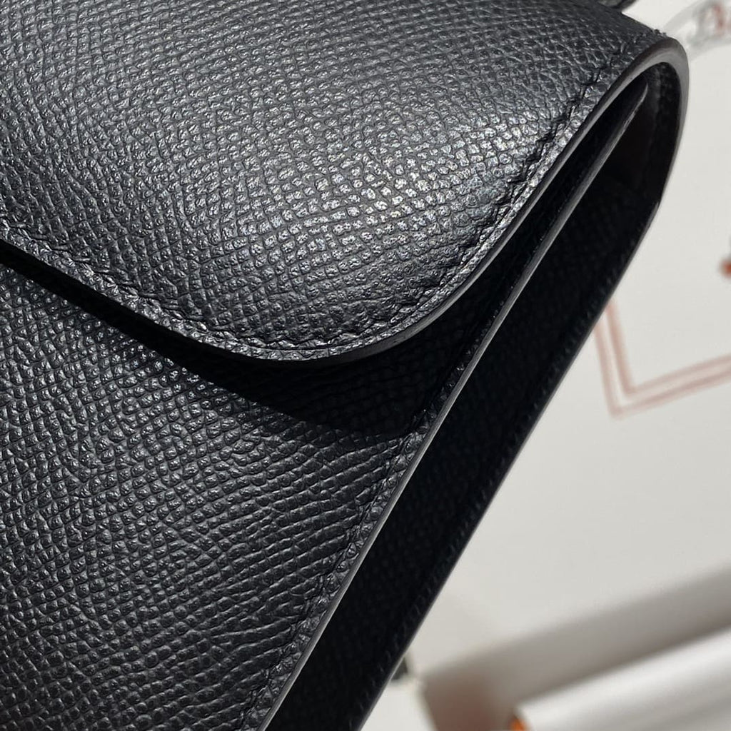 Hermès Black Epsom Constance Elan Gold Hardware