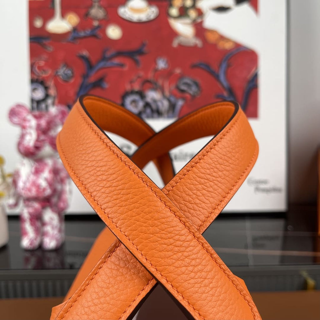 Hermès Orange Clemence Picotin Lock 18 Gold Hardware
