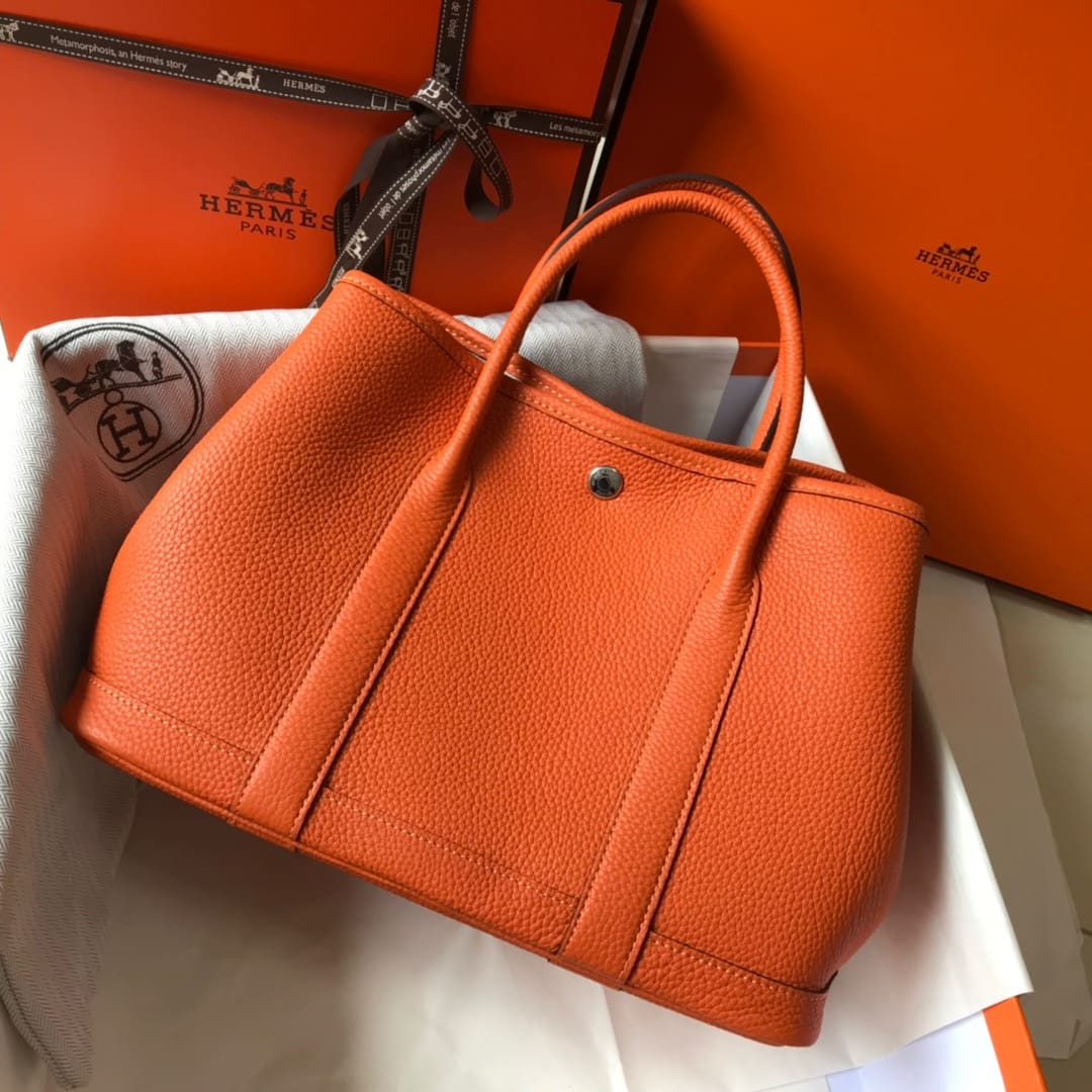 HERMÈS Negonda Garden Party TPM 30 Orange