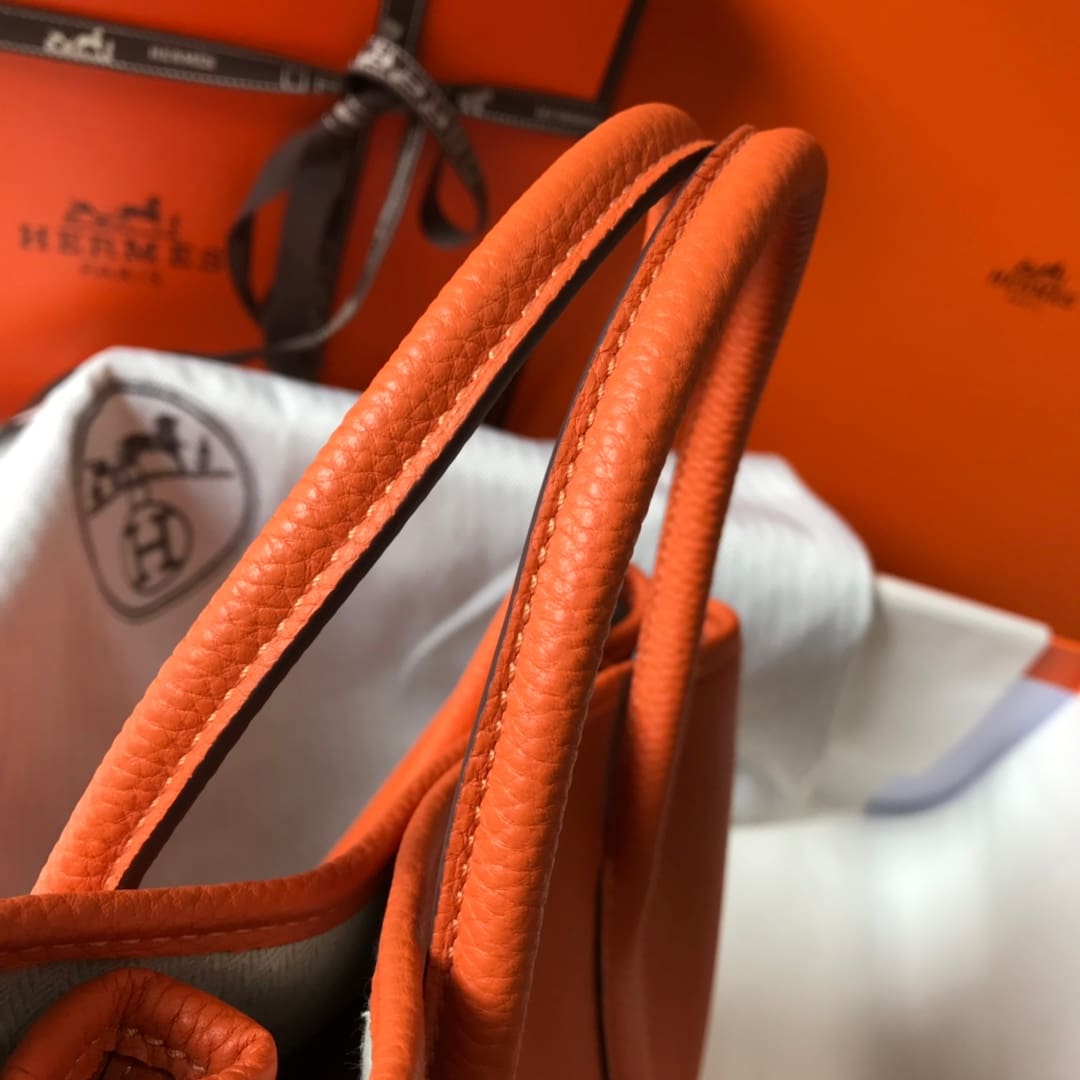 HERMÈS Negonda Garden Party TPM 30 Orange