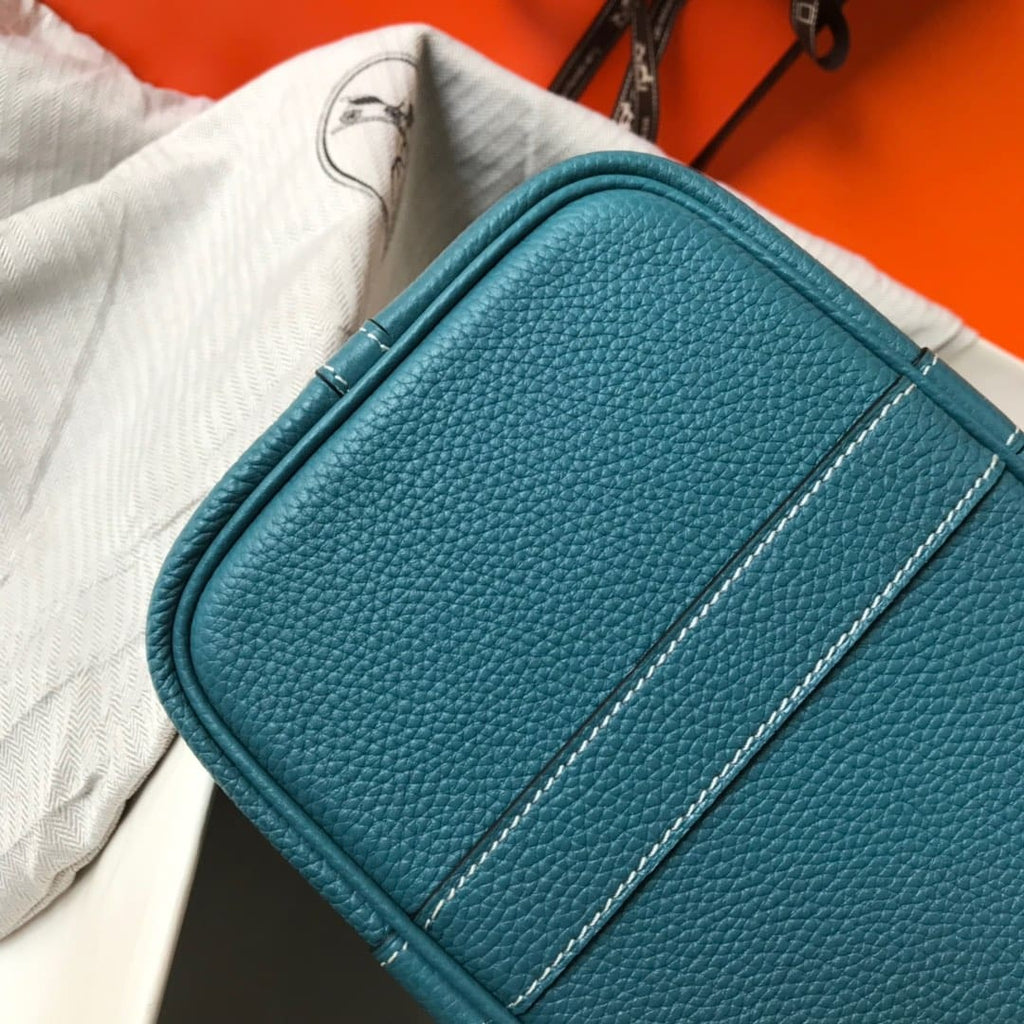 HERMÈS Negonda Garden Party Tote 30 TPM Vert Bosphore