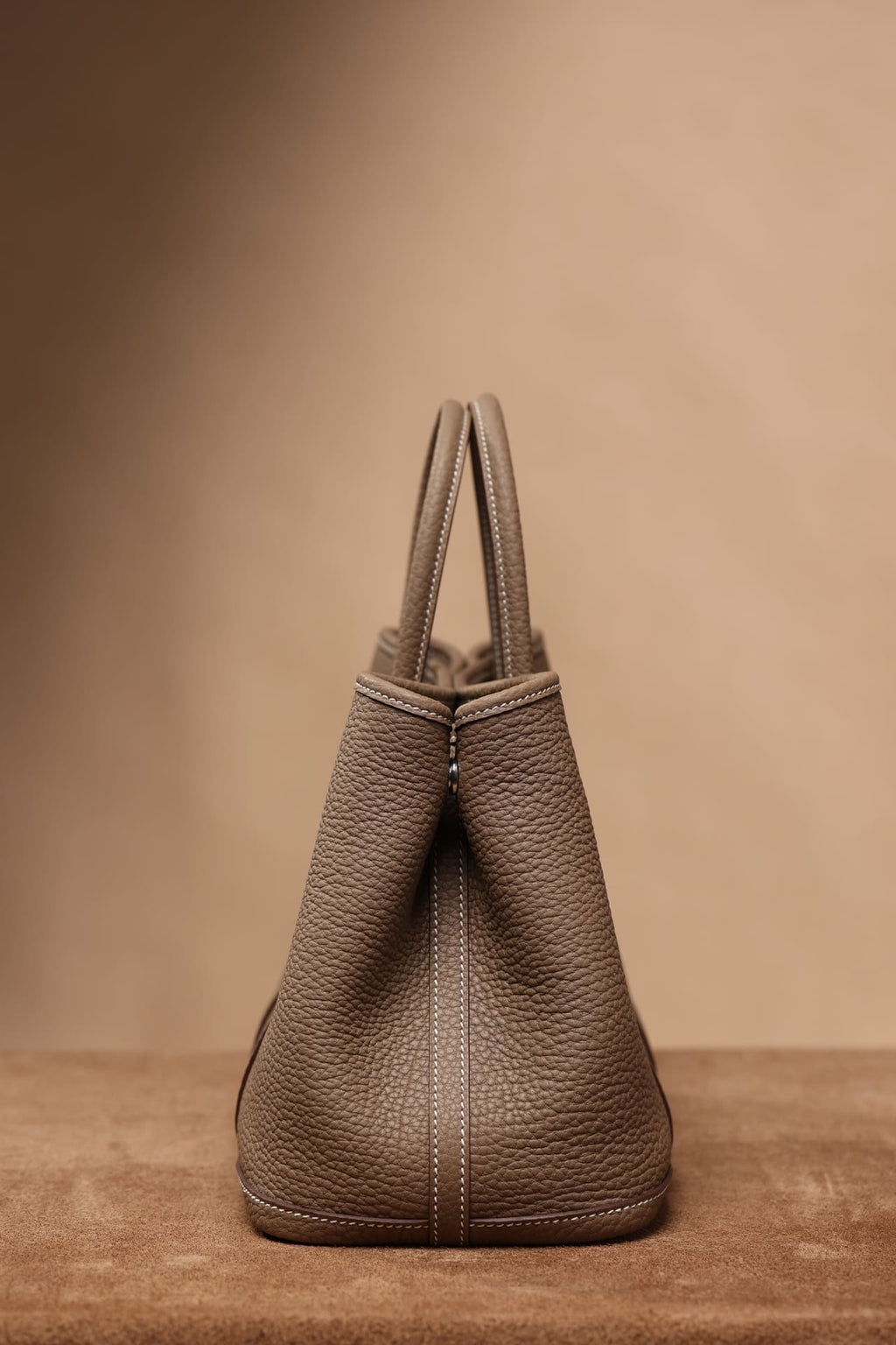 Hermès Garden Party 30 Beige Marfa Negonda Palladium Hardware