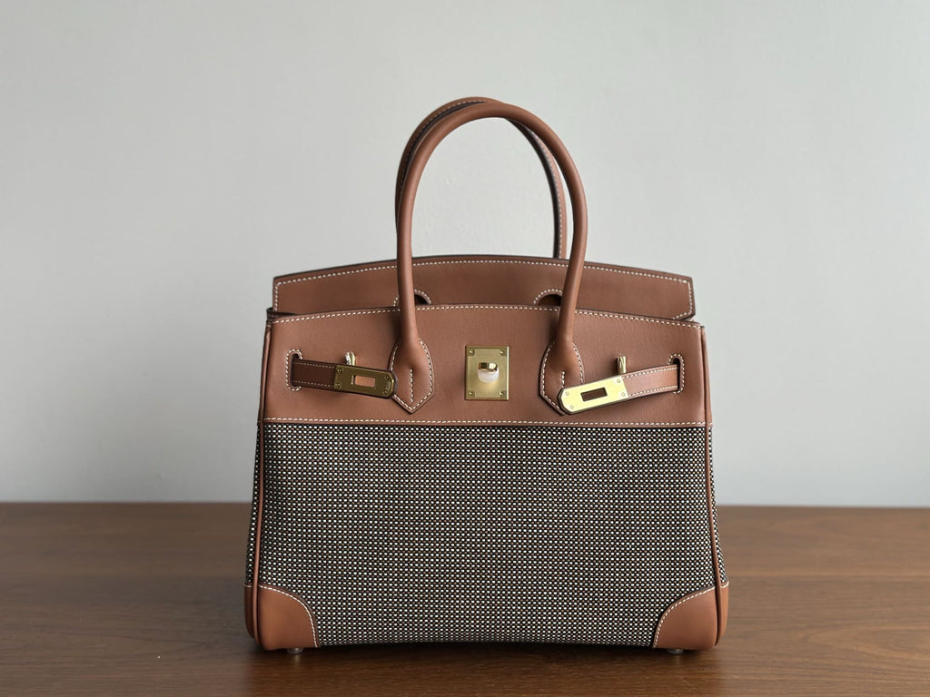 Hermès Limited Edition Gold Swift Birkin 30 Palladium Hardware