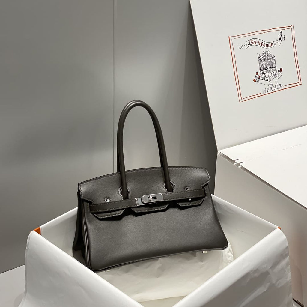 Hermès Caban Evercolor Shoulder Birkin Light 29 Palladium Hardware