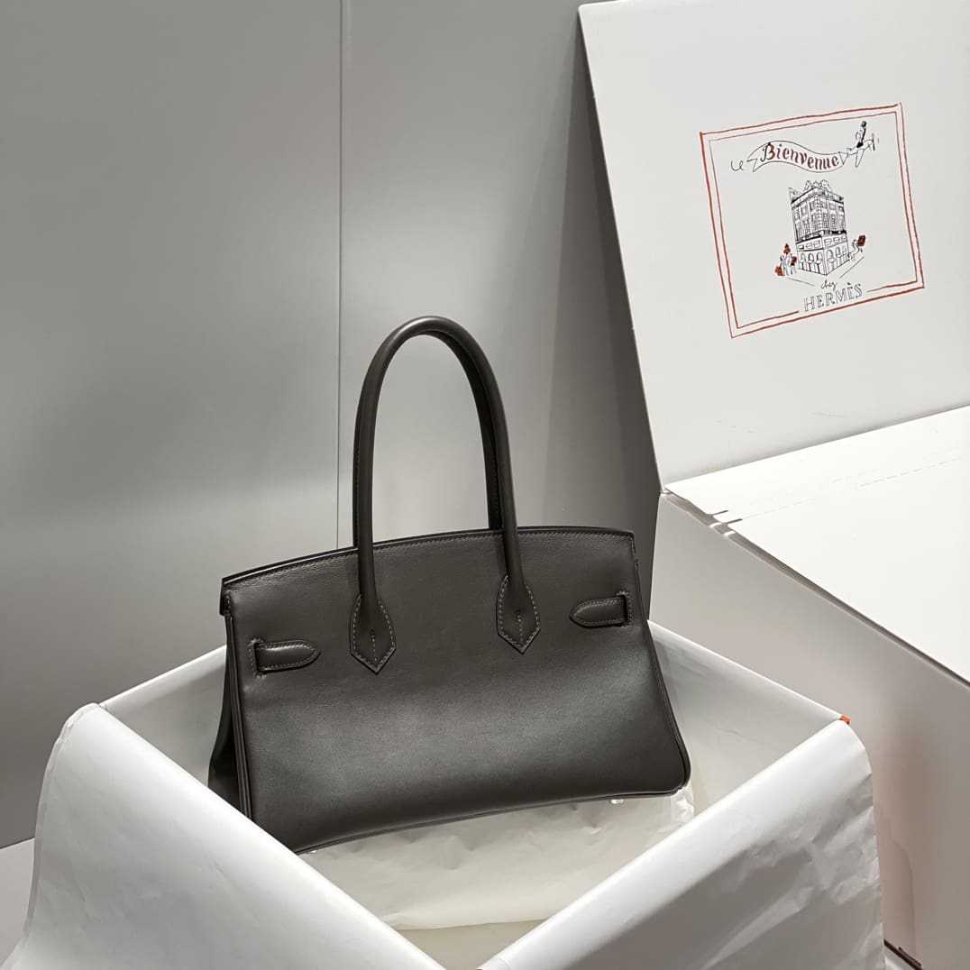 Hermès Caban Evercolor Shoulder Birkin Light 29 Palladium Hardware