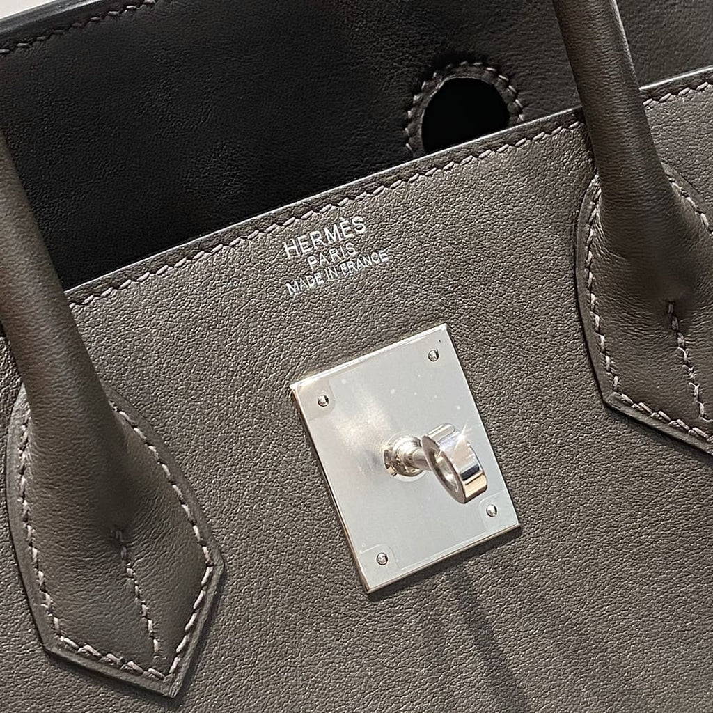 Hermès Caban Evercolor Shoulder Birkin Light 29 Palladium Hardware