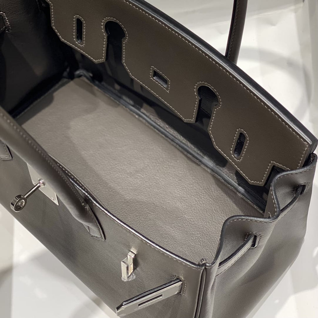 Hermès Caban Evercolor Shoulder Birkin Light 29 Palladium Hardware
