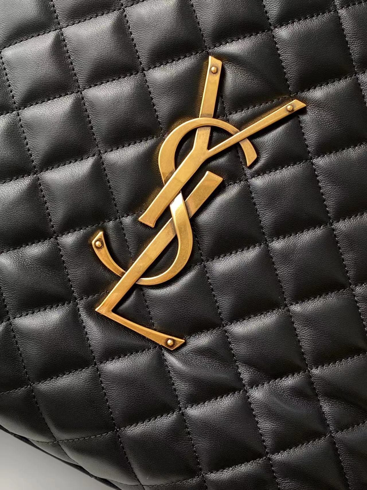 SAINT LAURENT ICARE MAXI SHOPPING BAG IN QUILTED LAMBSKIN