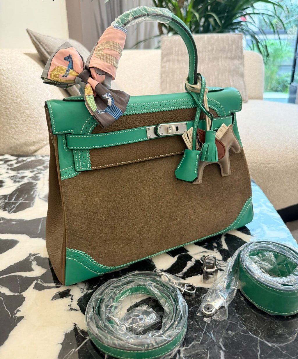 HERMÈS  Kelly 32 Ghillies