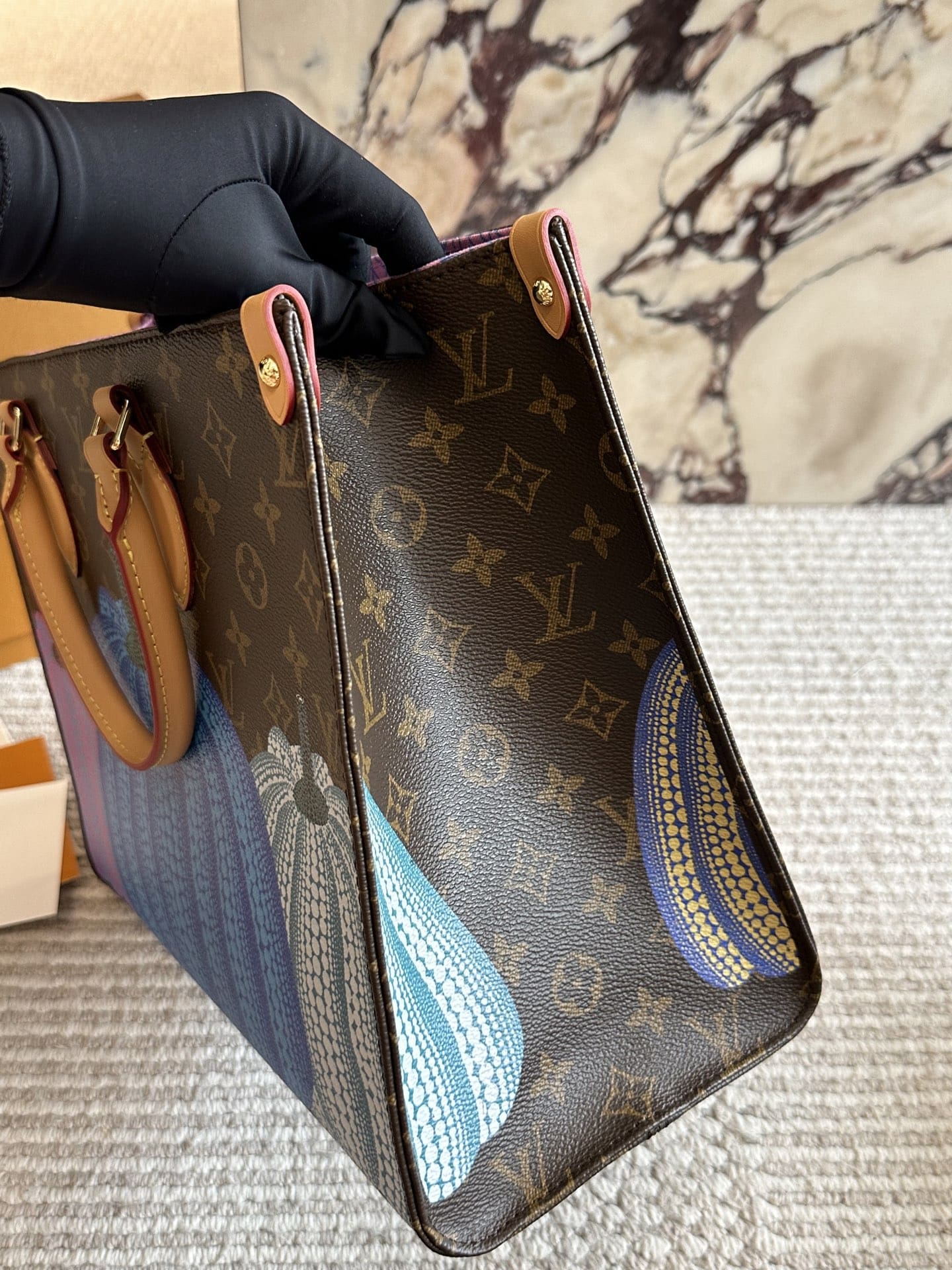 Louis Vuitton  LV X YK Monogram Pumpkin Onthego MM