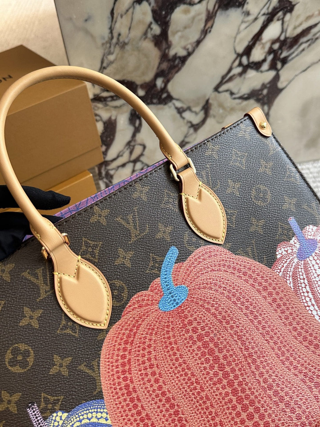 Louis Vuitton  LV X YK Monogram Pumpkin Onthego MM