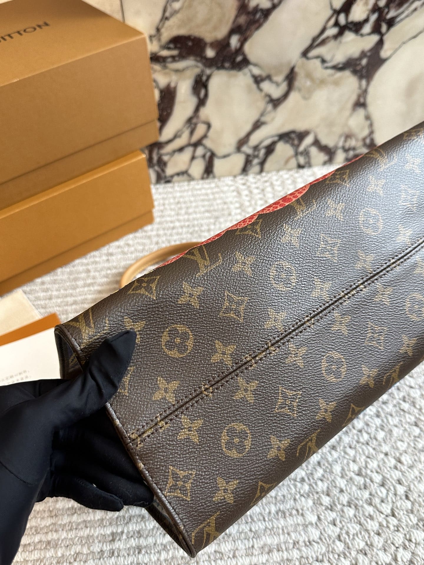 Louis Vuitton  LV X YK Monogram Pumpkin Onthego MM