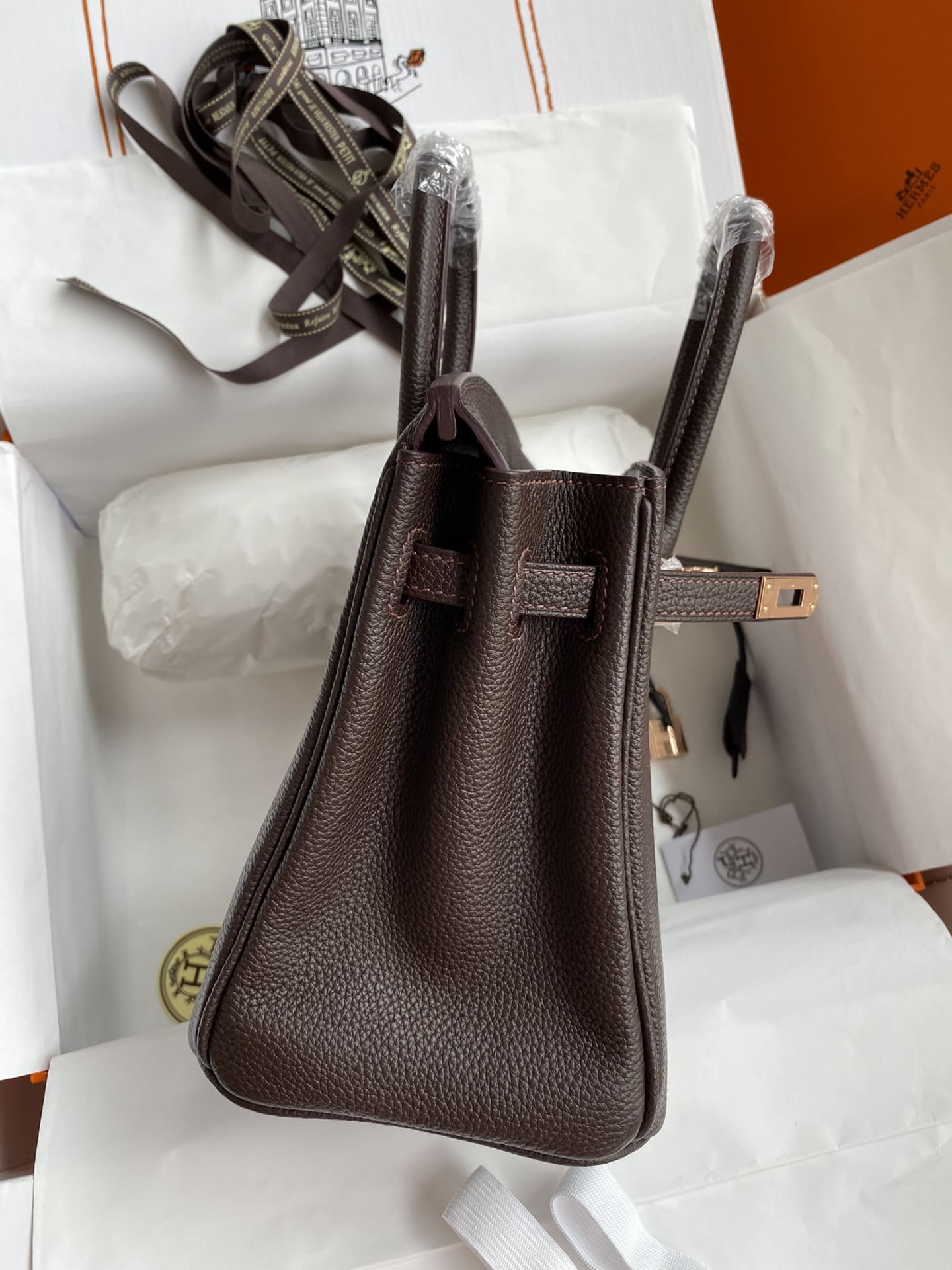Hermès Birkin 25 Ecorce Togo Gold Hardware