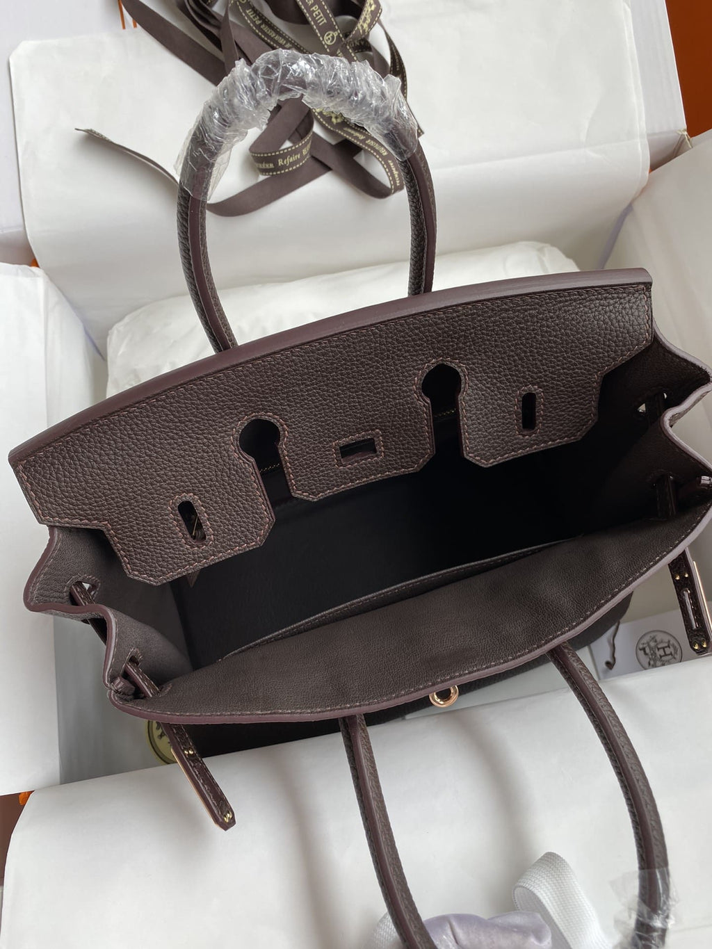 Hermès Birkin 25 Ecorce Togo Gold Hardware